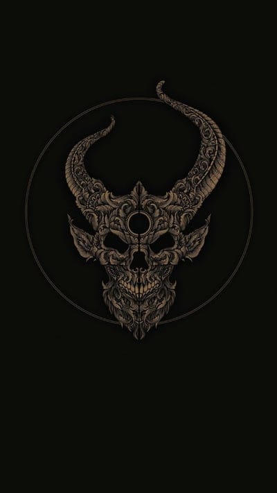Demon Hunter outlive,beard,black,demonhunter,horn,metalcore, skull 