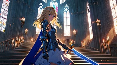 Anime,Cool,Anime Wallpaper,Wallpaper,Ai Art,Sword Art Online,SAO,Alice,Church,Sword,Alice Synthesis Thirty