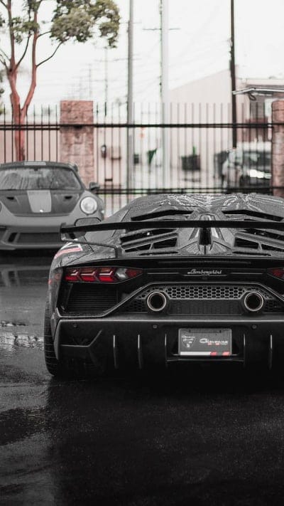 Aventador SVJ, lamborghini, black, car, supercar, sports, new, mobile wallpaper, android wallpaper, iPhone wallpaper, phone wallpaper