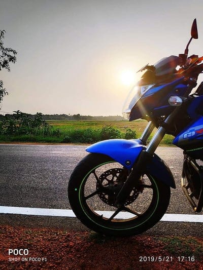 Gixxer, bike, sunset, suzuki, mobile wallpaper, android wallpaper, iPhone wallpaper, phone wallpaper