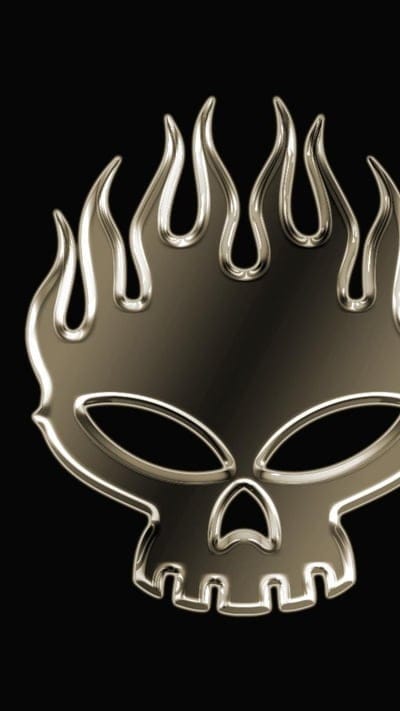 The Offspring Logo,Gold,logo,music,band,black,the offspring,skull, punk