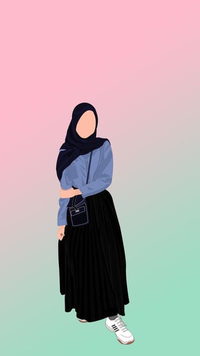 facelesshijabiinwesternwearingcrossbody,facelesshijabiinwestern,facelesshijabiwearingcrossbody, faceless hijabi,girly