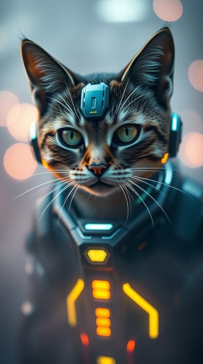 Cat,Futuristic,Sci Fi,Future,Animal,Robotic,Cool,8k wallpapers,4k wallpapers,hd backgrounds,hq wallpapers,Sci Fi Wallpapers,Animal Wallpaper,Hd Wallpapers