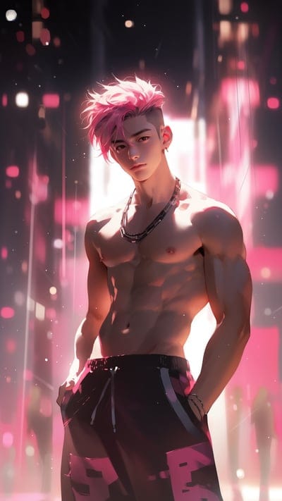guy,press,muscles,pose,art,asia