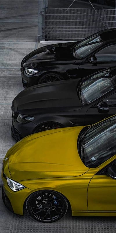 black and yellow, black, bmw, car, cars mercedes, super, yellow, mobile wallpaper, android wallpaper, iPhone wallpaper, phone wallpaper