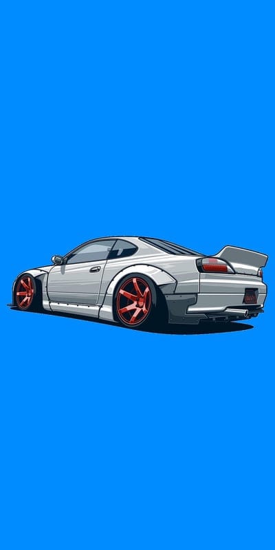 Car art silvia s15, carros, nissan, rocket bunny, stance, jdm, drift, mobile wallpaper, android wallpaper, iPhone wallpaper, phone wallpaper