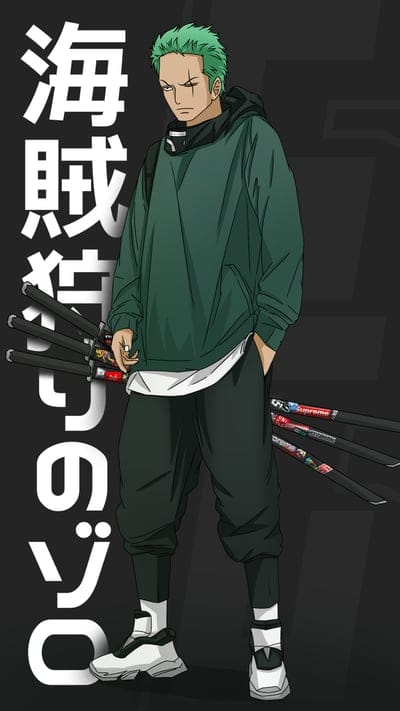 roronoa zoro hypebeast, katana, zoro one piece, one piece fanart, one piece, samurai, anime, luffy one piece, zoro fanart