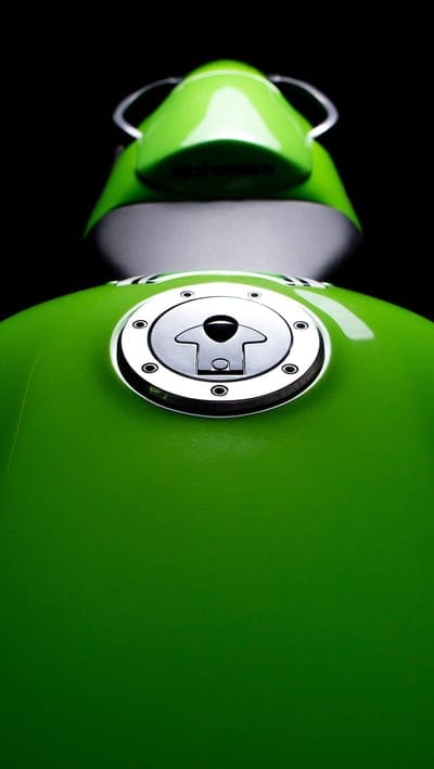 kawasaki, bike, green, light, motorbike, race, speed, zx9r, mobile wallpaper, android wallpaper, iPhone wallpaper, phone wallpaper