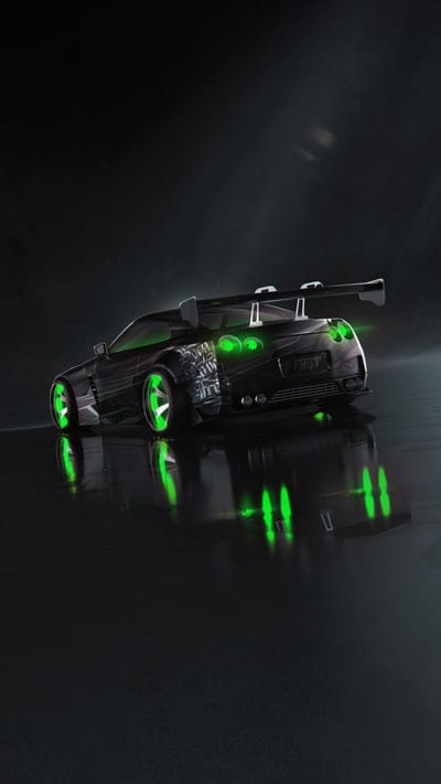 nissan gt-r,car,tuning,glow,green