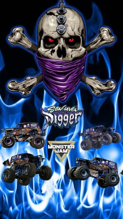 Son uva digger, monsterjam, skulls, sonuvadigger