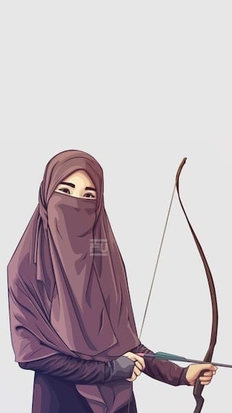 naqabigirlwitharchinhand,naqabigirlwitharch,naqabigirl,naqabi,girly