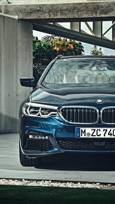 BMW 5 Series, 5 series, car, front view, luxury, touring, vehicle, mobile wallpaper, android wallpaper, iPhone wallpaper, phone wallpaper