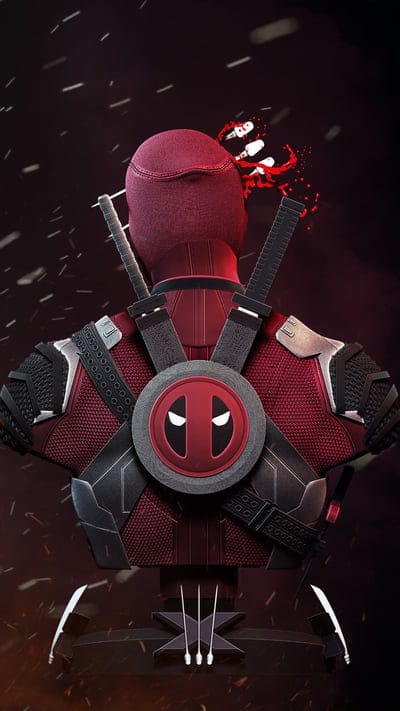 Deadpool,super,hero,marvel,swords,logo,back