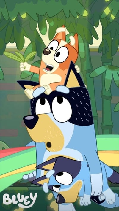 Bluey 3, bingo, cartoon, dad