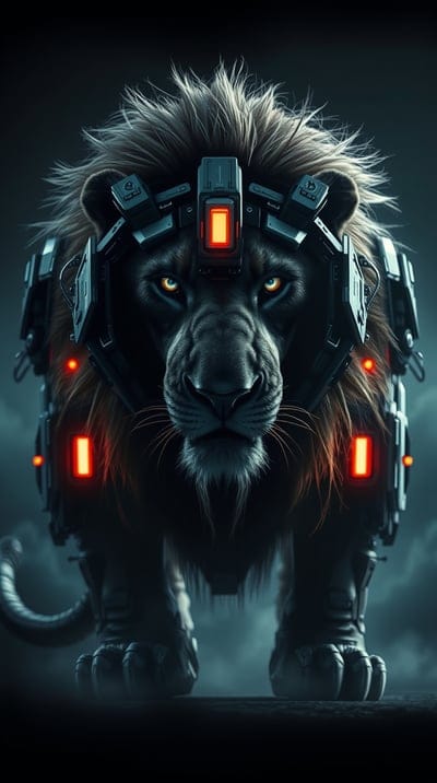Lion,Futuristic,Sci Fi,Future,Animal,Robotic,Cool,8k wallpapers,4k wallpapers,hd backgrounds,hq wallpapers,Sci Fi Wallpapers,Animal Wallpaper,Hd Wallpapers,Majestic,Leader