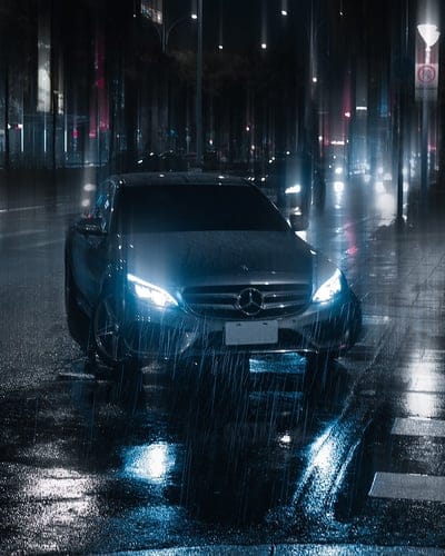 car, night, rain, light, street, mobile wallpaper, android wallpaper, iPhone wallpaper, phone wallpaper