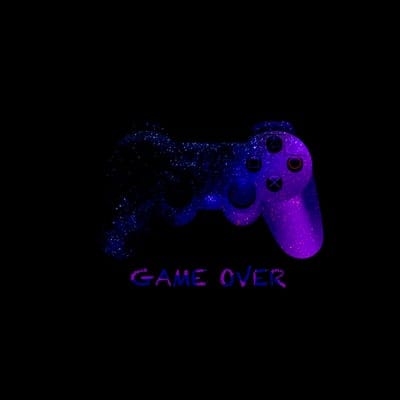 game over,joystick,controller,gamepad,neon