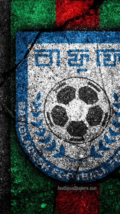 Bangladesh football team, logo, AFC, football, asphalt texture, soccer, Bangladesh, Asia, Asian national football teams, Bangladesh national football team