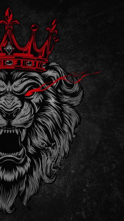 lion,gtin,king,crown,art,red