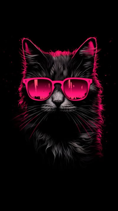 car,sunglasses,pet,cool,pink,art