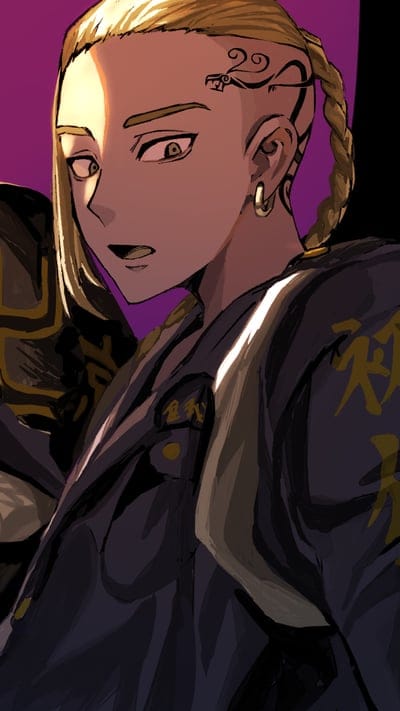 Ken Ryuguji, Tokyo Revengers, Draken, blonde braid, dragon tattoo, iconic, anime, character, serious, Tokyo Manji Gang, cool, manga, fan art, strong, vice captain, delinquent, piercing, tough, street, loyal