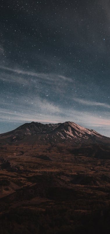 Night sky, stars, mountain, landscape, celestial, dark, serene, outdoor, majestic, astronomy, universe, peaceful, starry, wilderness, nature, peak, cosmic, twilight, adventure, quiet
