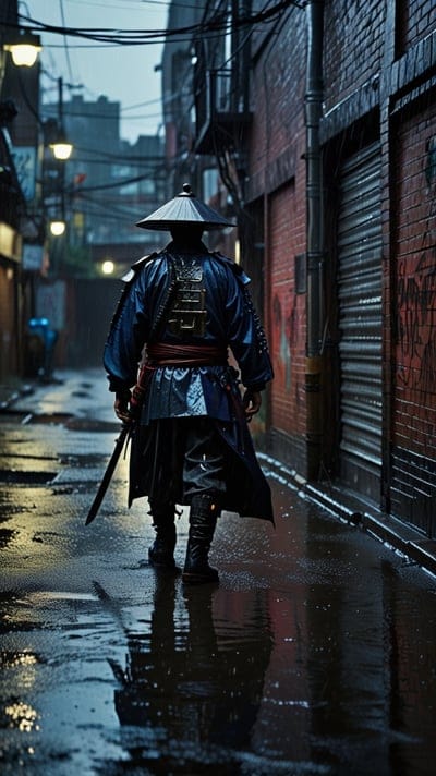 Dark,Cool,Samurai,Rain