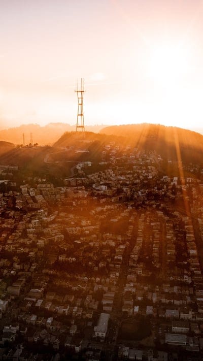 sunset,city