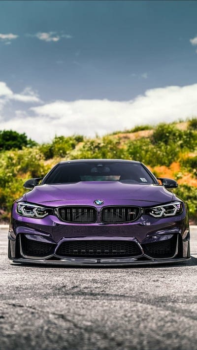 Purple BMW, bmw, car, carbon, germany, m4, new, purple, sports, mobile wallpaper, android wallpaper, iPhone wallpaper, phone wallpaper