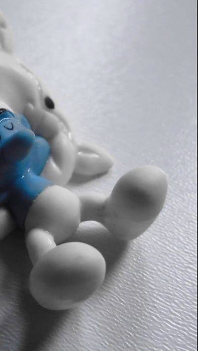 sleeping smurf, cartoon, smurfs
