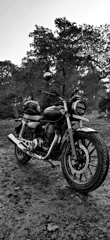 Honda CB BW, 350, bike, black, cb, classic bike, honda, motorcycle, white, mobile wallpaper, android wallpaper, iPhone wallpaper, phone wallpaper