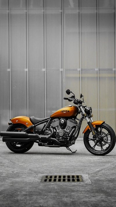 Indian, bike, chief, motorcycle, orange, mobile wallpaper, android wallpaper, iPhone wallpaper, phone wallpaper