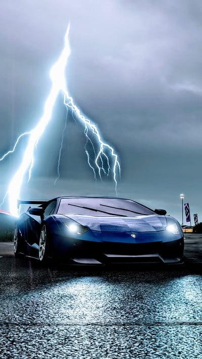 MATTYG05 Aventador 3, car, fh4, forza, lamborghini, lightning, graphy, sky, mobile wallpaper, android wallpaper, iPhone wallpaper, phone wallpaper