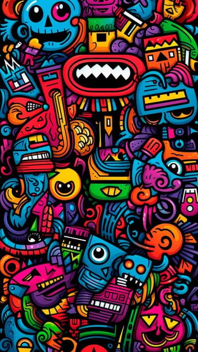 monsters,bright,art,background