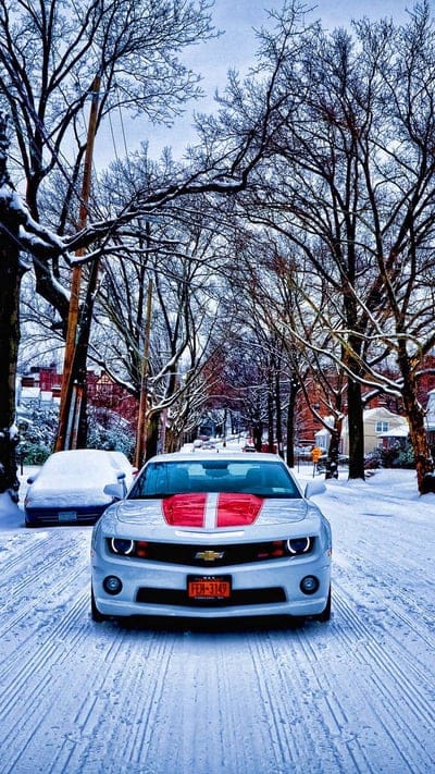 Camaro, car, cars model, snow, esports, storm, stripes, white, mobile wallpaper, android wallpaper, iPhone wallpaper, phone wallpaper