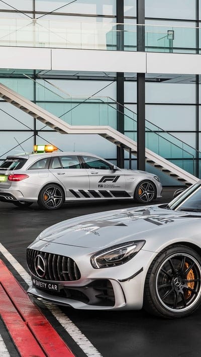 F1 Safety Cars, amg, c-klasse, estate, formula 1, gt-r, huawei, iphone, samsung, mobile wallpaper, android wallpaper, iPhone wallpaper, phone wallpaper