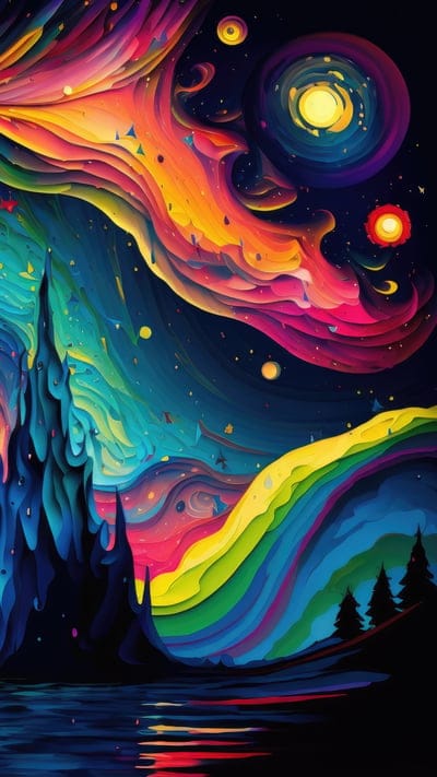 river,mountain,trees,planets