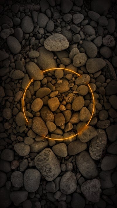 stones,pebbles,neon,circle