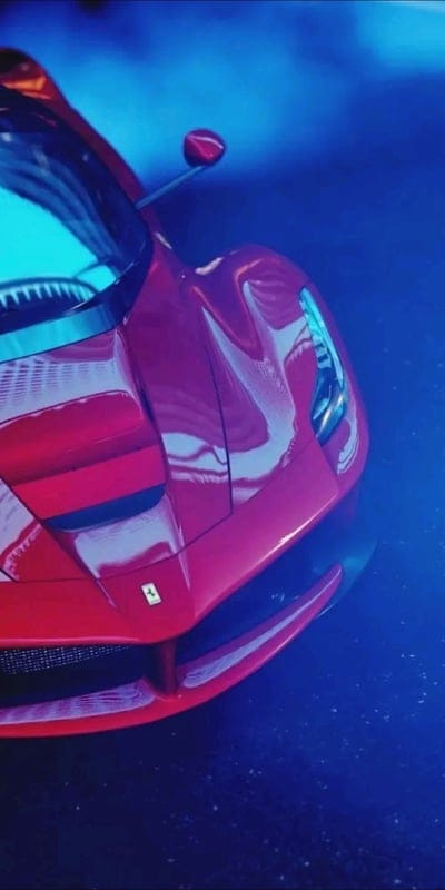 ferrari,car,red,blue background