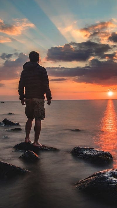 alone,sunsetonseaview,seaview,sunset,boyback,boy,attitude